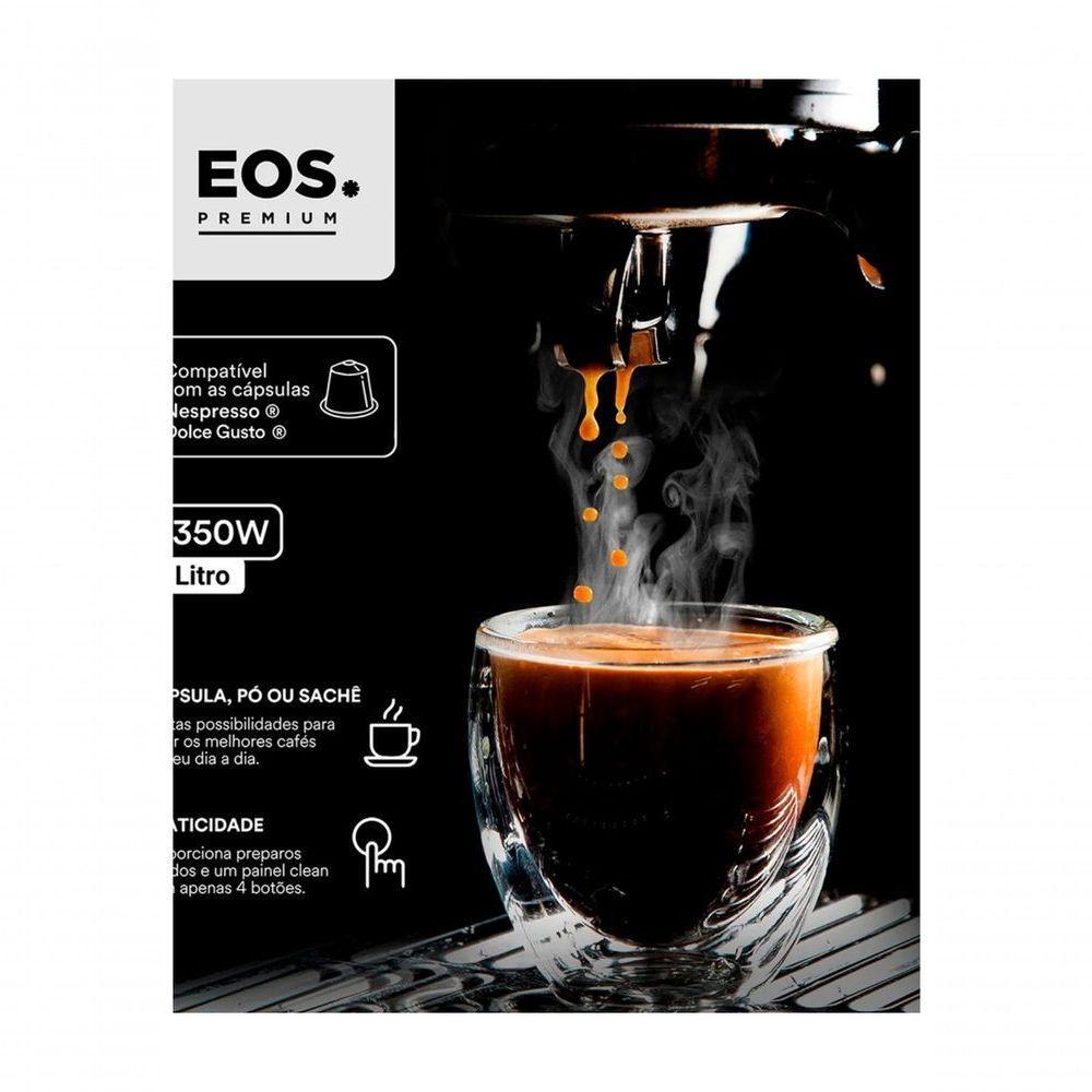 Cafeteira Espresso EOS ECF01EC Italiana 3 Em 1 19 Bar Inox 110V - 4