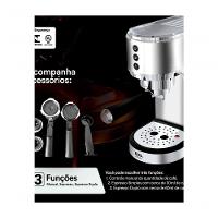 Cafeteira Espresso EOS ECF01EC Italiana 3 Em 1 19 Bar Inox 110V - 3