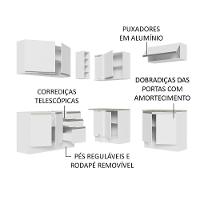 Cozinha Completa 349003 Com Armário E Balcão Branco Branco - 8