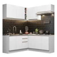 Cozinha Completa 349003 Com Armário E Balcão Branco Branco - 10