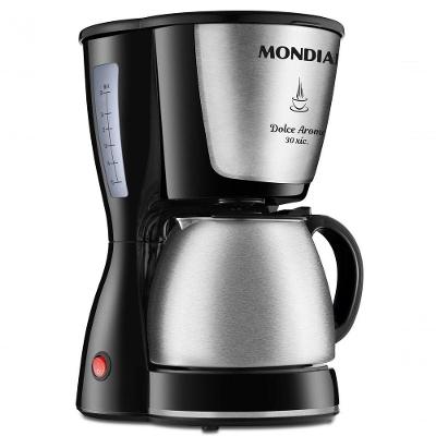 Cafeteira Elétrica Mondial Dolce Arome C-37JI-30X 800W Preto Com Inox 110V