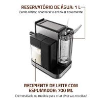 Cafeteira Espresso Mondial Dolce Latte Preto Com Inox C-28-ECL 1250W 110V - 2