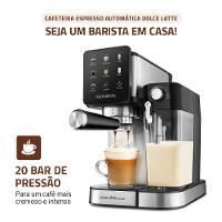 Cafeteira Espresso Mondial Dolce Latte Preto Com Inox C-28-ECL 1250W 110V