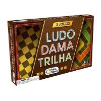 Jogo De Tabuleiro Ludo Dama E Trilha - 3 Jogos - 1