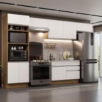 Cozinha Completa 350001 Com Armário E Balcão Rustic/branco - 1