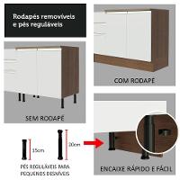 Cozinha Completa 350001 Com Armário E Balcão Rustic/branco