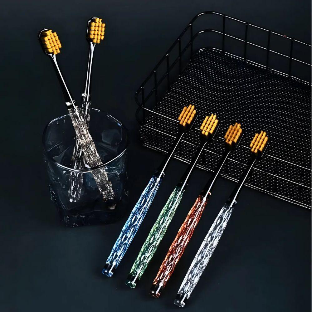 Kit 3 Escovas De Dente Com Cabo De Cristal - 4