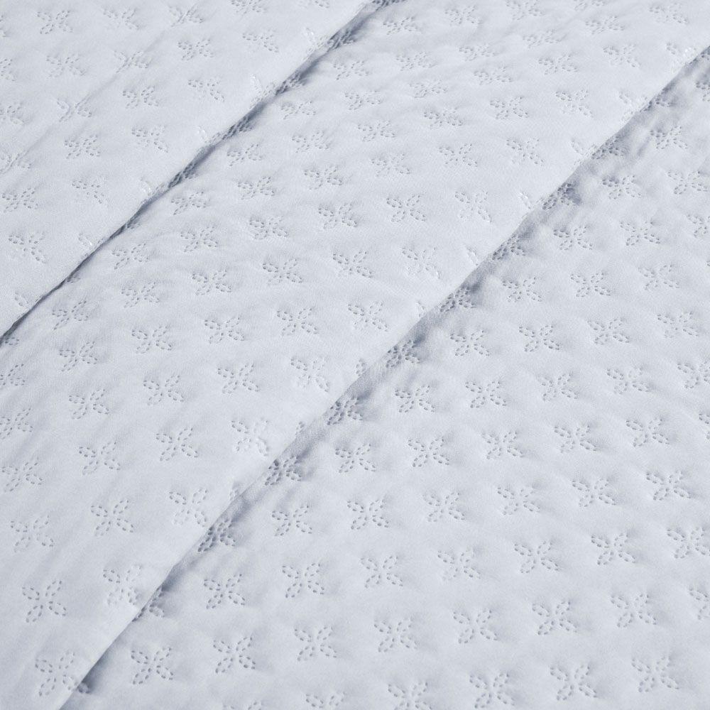 Kit Cobre Leito Colcha Select Queen 3 Peças Matelado Dupla Face Microfibra - Branco - 100% Poliéster - 5