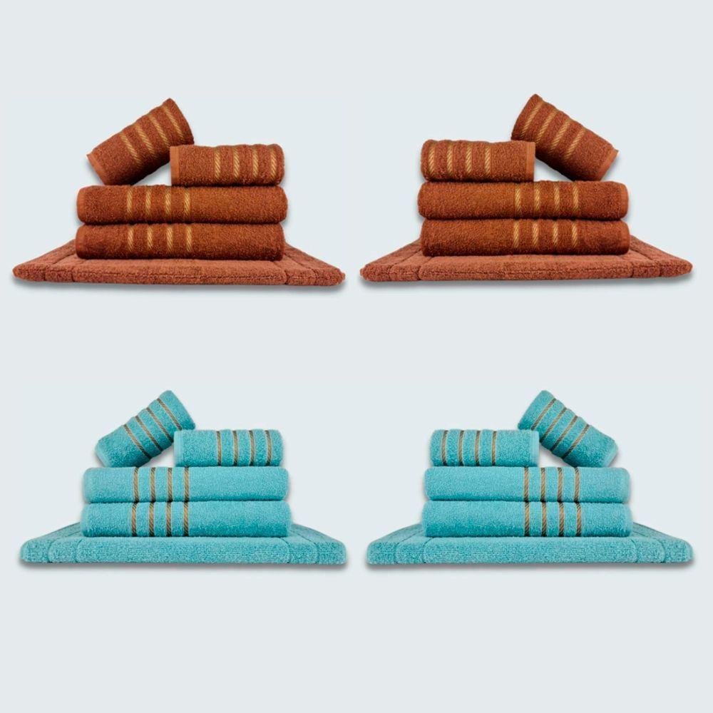 Jogo De Toalhas 20 Pçs Coleção Montreal 100% Algodão Mr+vd - 1