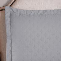 Kit Cobre Leito Colcha Select Casal 3 Peças Matelado Dupla Face Microfibra - Cinza - 100% Poliéster - 6