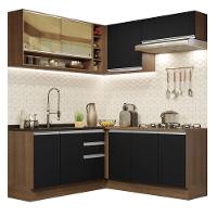 Cozinha Completa 349002 Com Armário E Balcão Rustic/Preto - 10