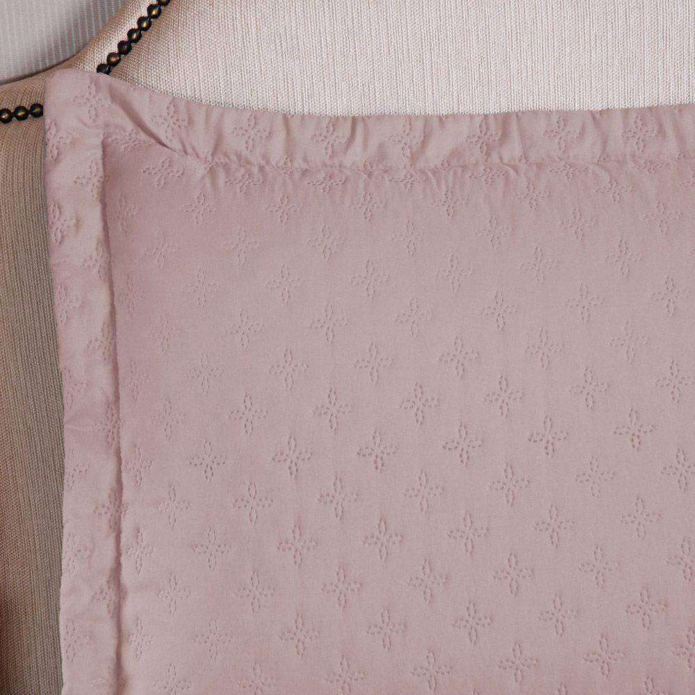 Kit Cobre Leito Colcha Select Casal 3 Peças Matelado Dupla Face Microfibra - Rose - 100% Poliéster - 6