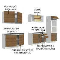 Cozinha Completa 310001 Com Armário E Balcão Branco/Rustic - 8