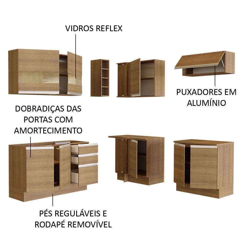 Cozinha Completa 349001 Com Armário E Balcão RusticRustic - 8
