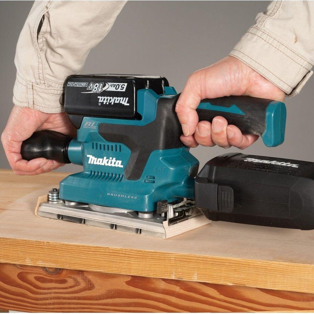 Lixadeira Orbital Sem Fio 18v 2 Baterias Dbo380rtj Makita - 3