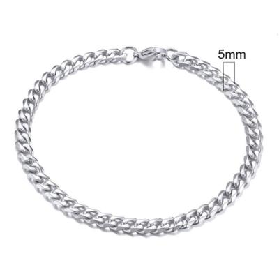 Pulseira Masculina Collins Steel Silver M