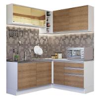 Cozinha Completa 329002 Com Armário E Balcão Branco/Rustic - 10