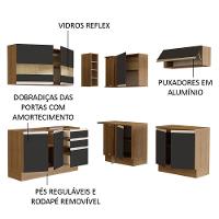 Cozinha Completa 349001 Com Armário E Balcão Rustic/Preto - 8