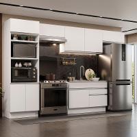 Cozinha Completa 350001 Com Armário E Balcão Branco Branco - 1