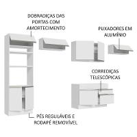 Cozinha Completa 350001 Com Armário E Balcão Branco Branco - 8