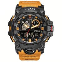 Relógio Licarr Top Luxury - Cronômetro à Prova D'água, Quartzo 9532 Laranja - 1