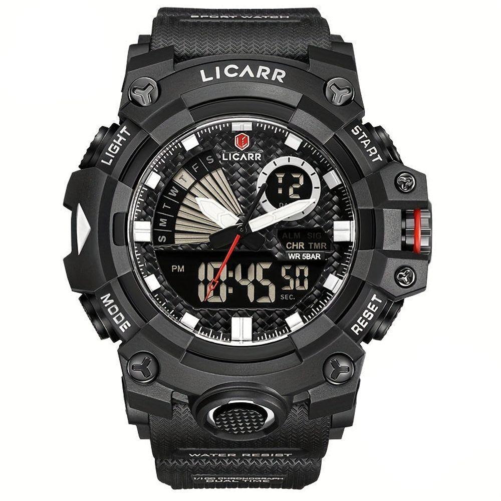 Relógio Licarr Top Luxury - Cronômetro à Prova D'água, Quartzo 9532 Prateado - 1