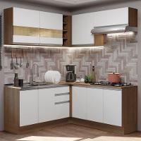 Cozinha Completa 349001 Com Armário E Balcão Rustic/Branco - 1