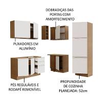 Cozinha Completa 329001 Com Armário E Balcão Rustic/Branco - 8