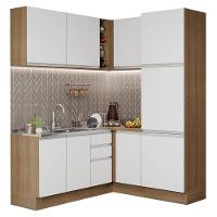 Cozinha Completa 329001 Com Armário E Balcão Rustic/Branco - 10