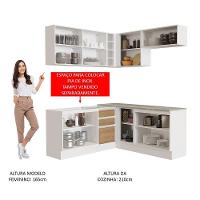 Cozinha Completa 349001 Com Armário E Balcão Branco/Rustic - 8