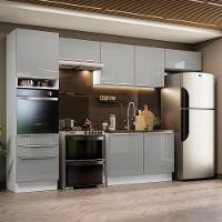 Cozinha Completa 340001 Com Armário E Balcão Branco/Cinza - 1