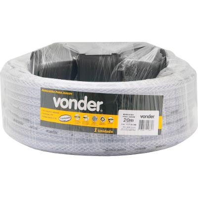 Mangueira Para Jardim 7-16 Transparente Trancada Suporte Co