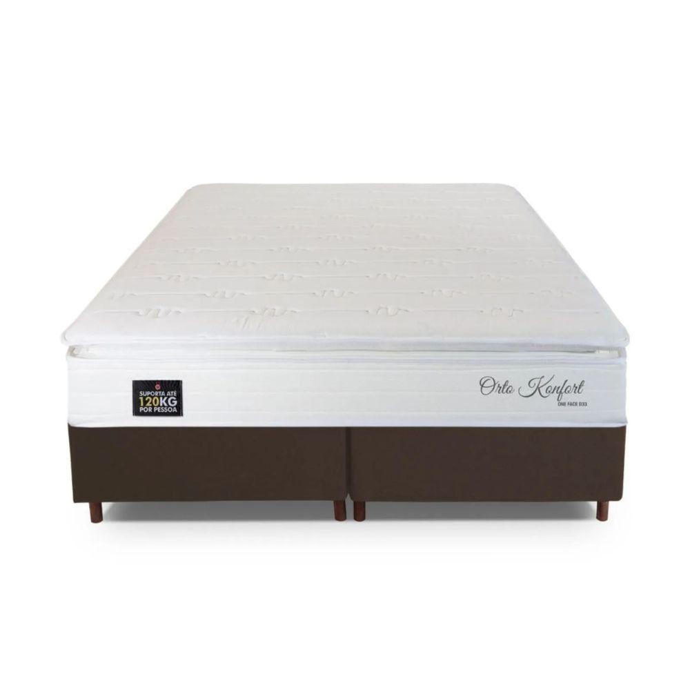 Cama Box Queen Hellen Orto Konfort Espuma D33 Pillow Top Branco - 6
