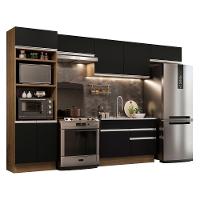 Cozinha Completa 350001 Com Armário E Balcão Rustic/Preto - 10