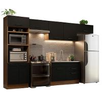 Cozinha Completa 350001 Com Armário E Balcão Rustic/Preto - 10
