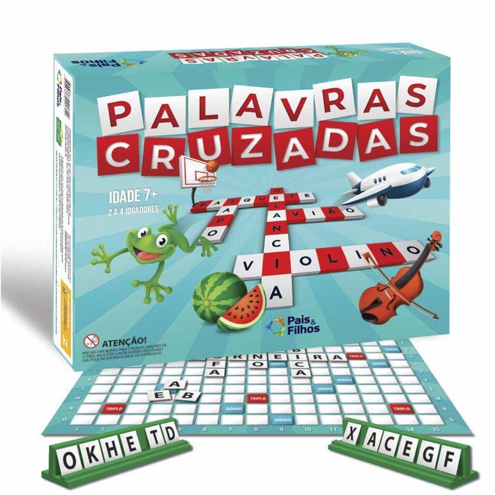 Jogo Pedagógico Palavras Cruzadas - 8 Peças - 5