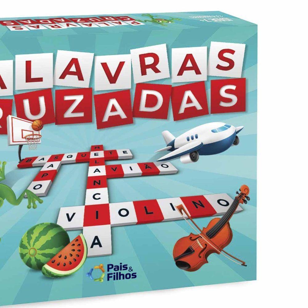 Jogo Pedagógico Palavras Cruzadas - 8 Peças - 8