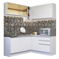 Cozinha Completa 329002 Com Armário E Balcão Branco Branco - 10