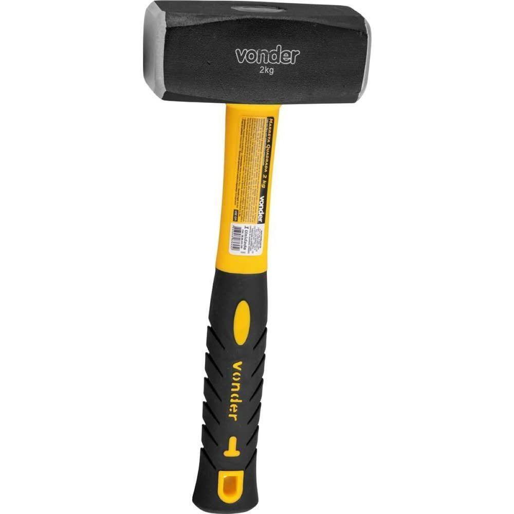 Marreta Quadrada 2,0 Kg Com Cabo Fibra Vonder - 3