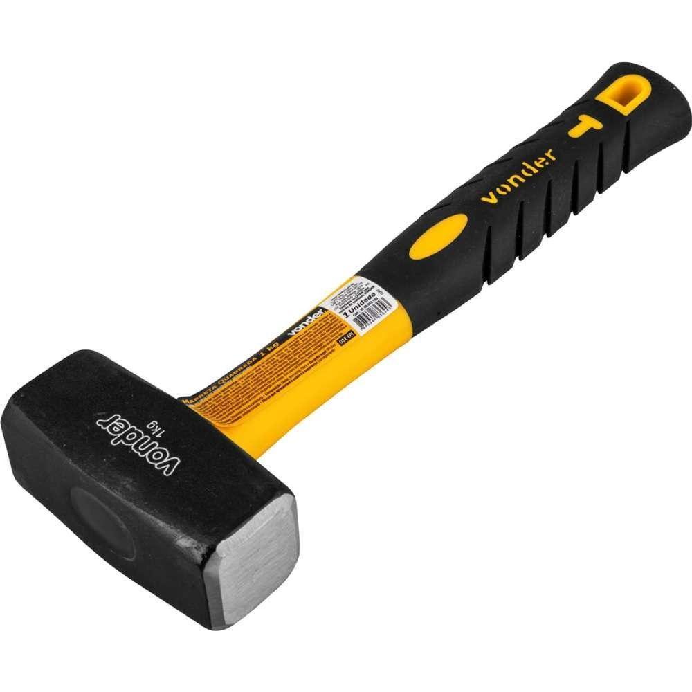 Marreta Quadrada 1,0 Kg Com Cabo Fibra Vonder - 4