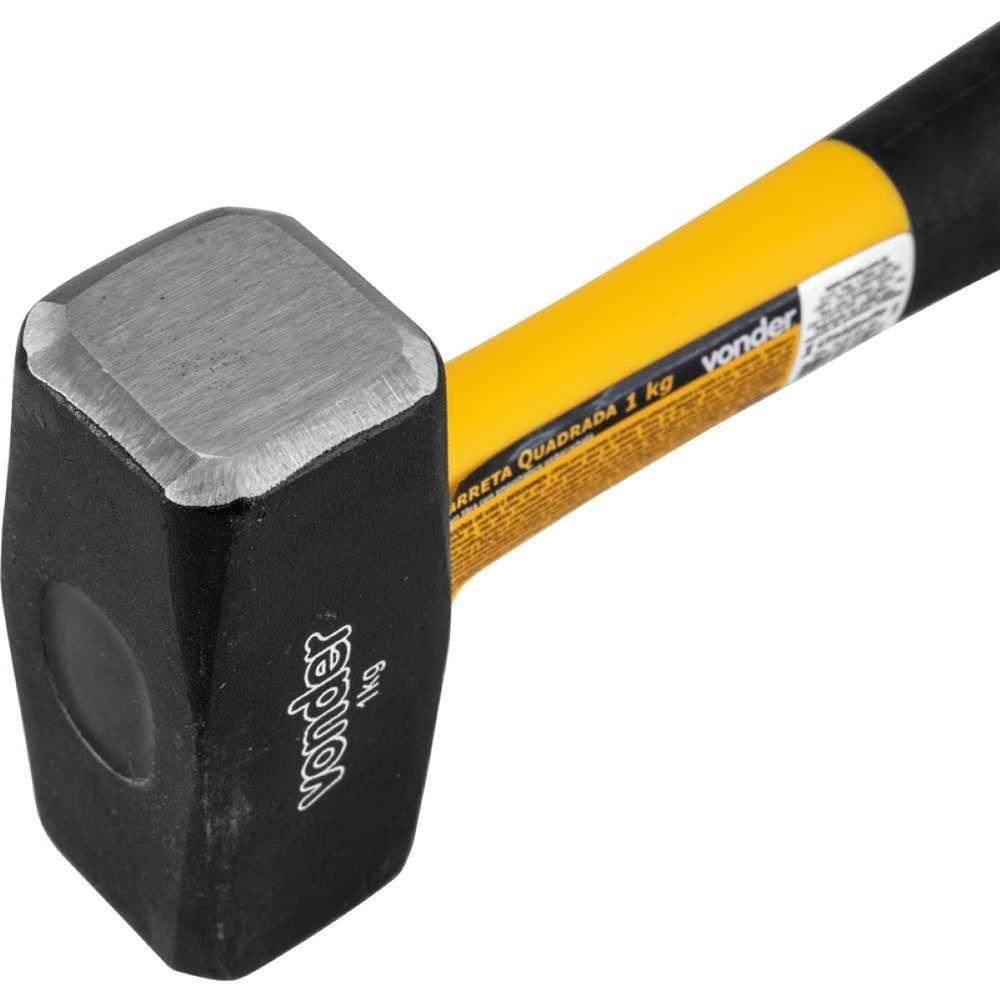 Marreta Quadrada 1,0 Kg Com Cabo Fibra Vonder - 7