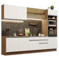 Cozinha Completa 310001 Com Armário E Balcão Rustic/branco - 9