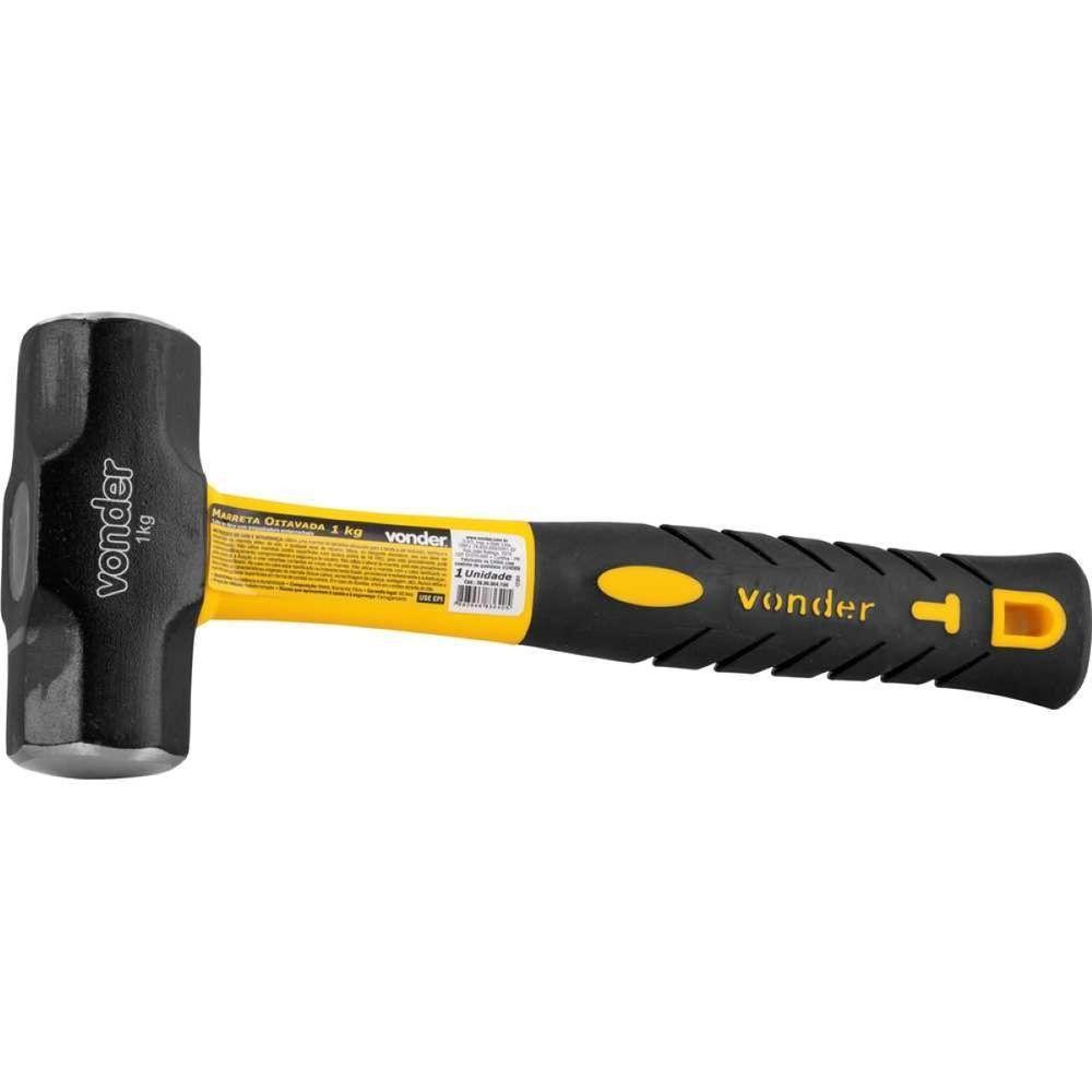 Marreta Oitavada 1,0 Kg Com Cabo Fibra Vonder - 6