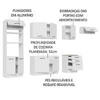 Cozinha Completa 330001 Com Armário E Balcão Branco Branco - 8