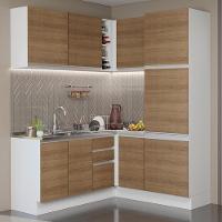 Cozinha Completa 329001 Com Armário E Balcão Branco/Rustic - 1