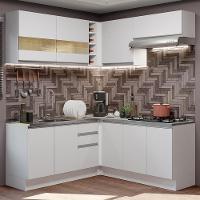 Cozinha Completa 349001 Com Armário E Balcão Branco Branco - 1