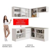 Cozinha Completa 349001 Com Armário E Balcão Branco Branco - 7