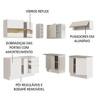 Cozinha Completa 349001 Com Armário E Balcão Branco Branco - 8