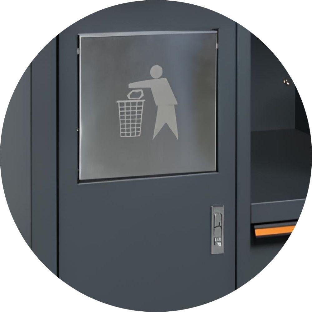 Módulo Fixo 7 Gavetas Lixeira Embutida C45pro Ms Beta - 7