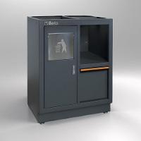 Módulo Fixo 7 Gavetas Lixeira Embutida C45pro Ms Beta